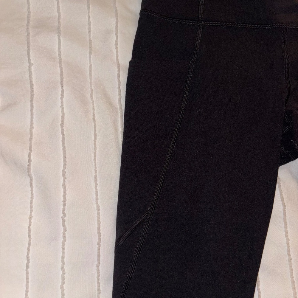 Athleta Salutation Stash Tights Black Full Length Size S - Picture 3 of 6